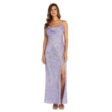 Женское длинное платье с драпировкой и вырезом Nightway Nightway