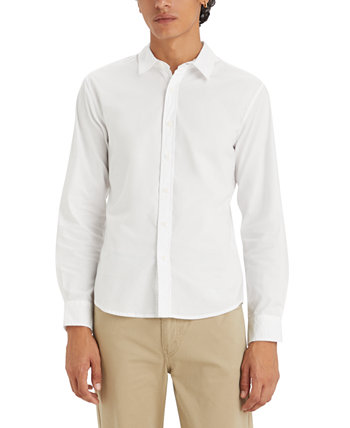 Мужская приталенная белая рубашка с логотипом Levi's®