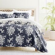 Home Collection Distressed Bouquet Reversible All Season Down-Alternative Quilt Set Home Collection