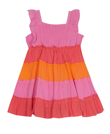 Платье с многоуровневой юбкой из марли для маленьких девочек Rare Editions