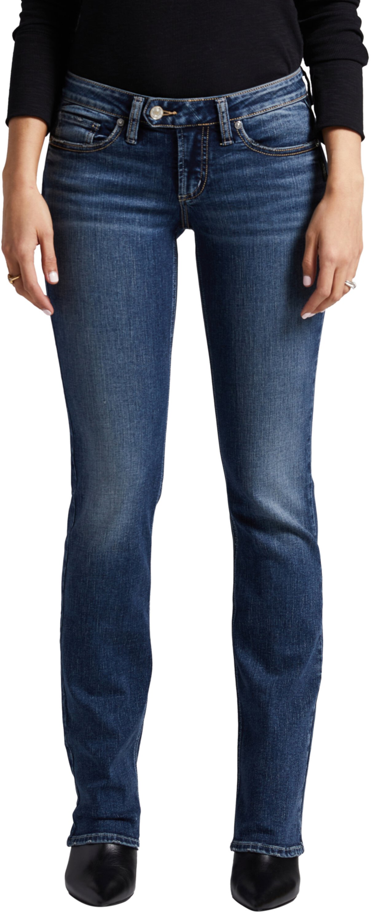 Узкие джинсы с заниженной талией вторник L12602EDB346 Silver Jeans Co.
