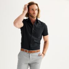 Мужская кв. Классическая рубашка приталенного кроя с короткими рукавами 9® Premier Flex Apt. 9