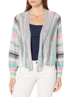 Petite Summer Space Dye Cardigan Nic+Zoe