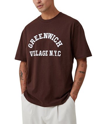 Men's Loose Fit College T-Shirt COTTON ON