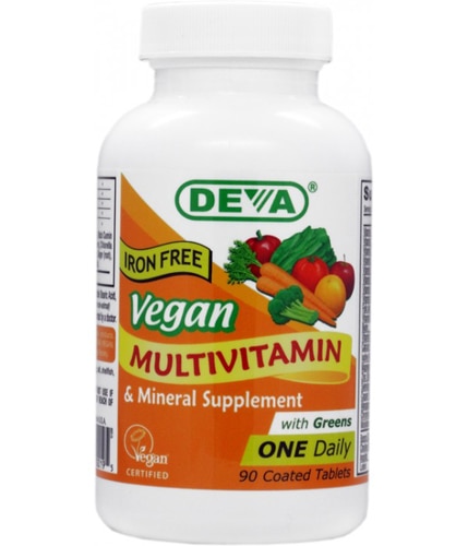 Веганский мультивитамин без железа - 90 таблеток - Deva Deva