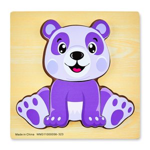 Spark Create Imagine 4-Piece Wooden Panda Mini Puzzle Spark Create Imagine