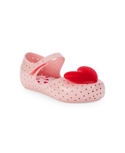 Туфли Мэри Джейн с перфорацией в форме сердца для девочки Mini Melissa