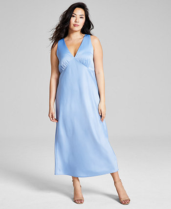 Женское атласное платье макси без рукавов, созданное для Macy's And Now This