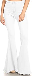 Anna-Kaci Women's Fashion High Waist Long Denim Bell Bottom Jeans Flared Pants Anna-Kaci