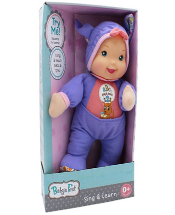 Пой, учись, фиолетовая кукла-кенгуру Baby's First by Nemcor