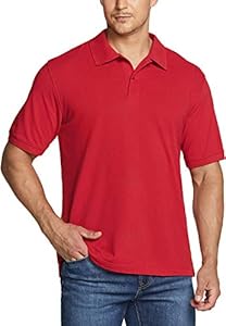 TSLA Men's Cotton Pique Polo Shirts, Classic Fit Short Sleeve Solid Casual Shirts, Performance Stretch Golf Shirt Tsla