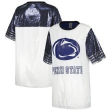 Women's Gameday Couture White Penn State Nittany Lions Chic Full Sequin Jersey Dress Gameday Couture