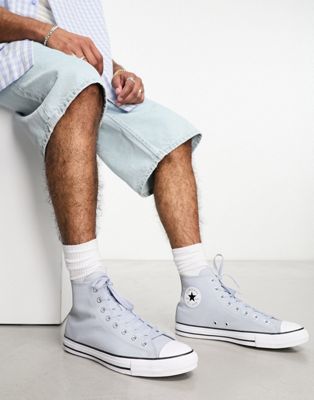  Кроссовки из светло-голубой кожи Converse Chuck Taylor All Star для мужчин в стиле Lifestyle Converse
