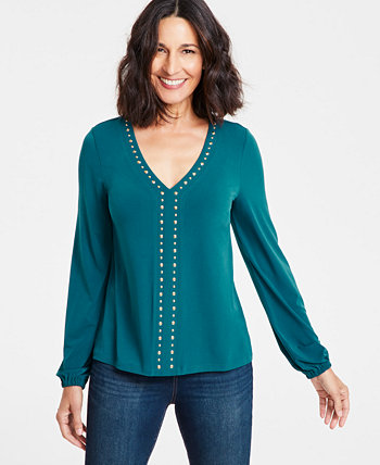 Women's Studded Top, Created for Macy's I.N.C. International Concepts