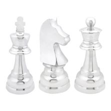 CosmoLiving от Cosmopolitan Металлический декоративный набор из 3 предметов для декора стола в виде шахмат CosmoLiving