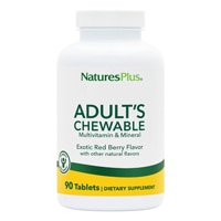 Adult's Multi-Vitamin Chewables (Жевательные таблетки) -- 90 Chewable Tablets (Жевательные таблетки) NaturesPlus