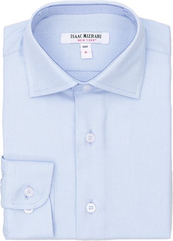 Однотонная классическая рубашка Isaac Mizrahi New York