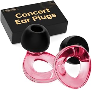 Ear Plugs for Concerts, QuietZone High Fidelity Hearing Protection for Concerts and Musicians, Reusable Silicone Ear Plugs for Work, Sleep, 30 dB Noise Cancelling（Blue） QuietZone