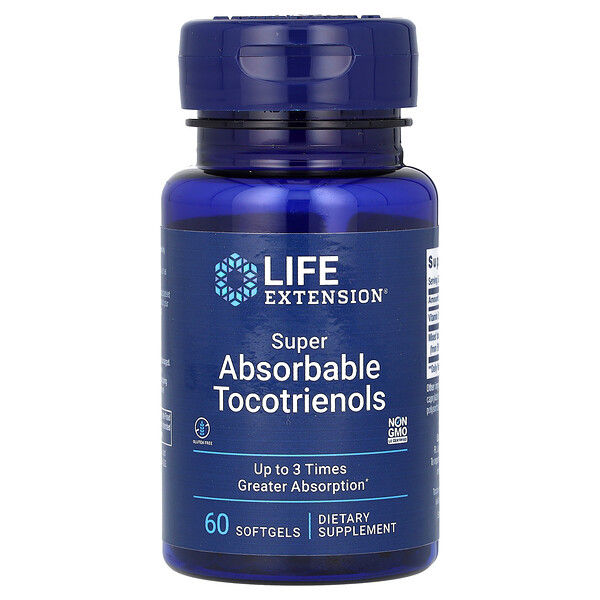 Витамин E (Токотриенолы) - 60 капсул - Life Extension Life Extension