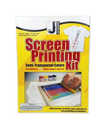 Professional Quality Screen Printing Kit, Semi-Transparent Colors Jacquard