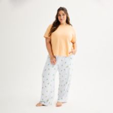 Комплект из пижамного топа и пижамных штанов больших размеров Sonoma Goods For Life® SONOMA