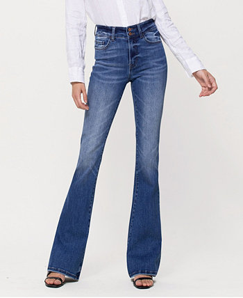 Женские расклешенные джинсы с двойной пуговицей и высокой посадкой VERVET