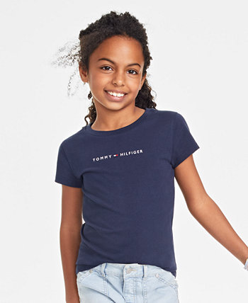 Классическая футболка с вышивкой для больших девочек Tommy Hilfiger