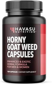 Unisex Horny Goat Weed for Men and Women - Extra Strength Performance and Energy Support with Tongkat Ali & Muira Puama & Saw Palmetto Extract - Never Travel Without Sample Size - 10 Horny Capsules (Капсулы) Havasu Nutrition