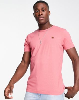 Розовая футболка с логотипом Abercrombie & Fitch Abercrombie & Fitch
