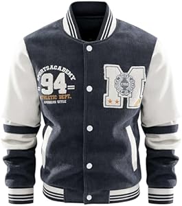 Мужской Бомбер CLOAKA Varsity Jacket College Letterman CLOAKA