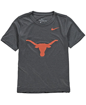 Футболка с логотипом Big Boys антрацитового цвета Texas Longhorns Legend Performance Nike