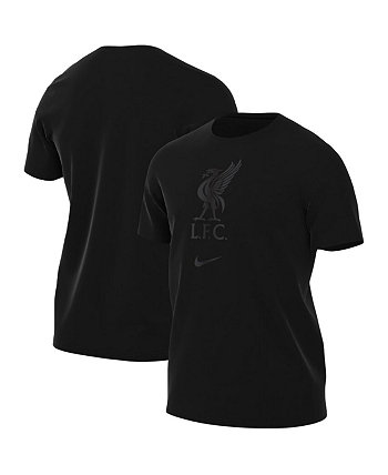 Мужская черная футболка с гербом Liverpool Nike