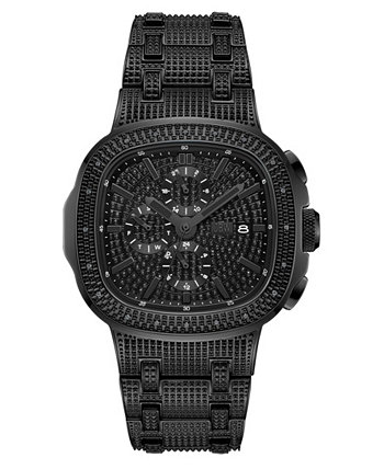 Men's Heist Multifunction Black Stainless Steel Watch, 45mm JBW