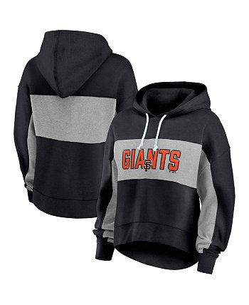 Женский черный пуловер с капюшоном San Francisco Giants больших размеров Profile