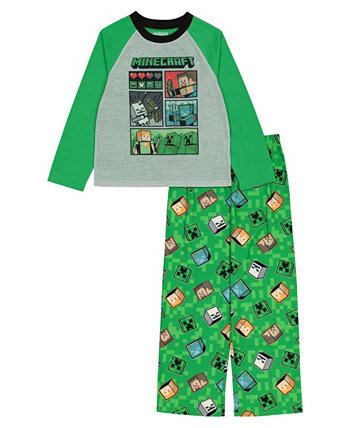Пижамы для маленьких мальчиков, комплект из 2 предметов Minecraft