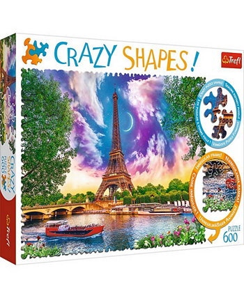 Crazy Shape Jigsaw Puzzle Sky Over Paris, 600 Pieces Trefl