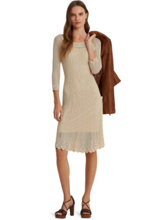 Платье вязки пуантелле Ralph Lauren