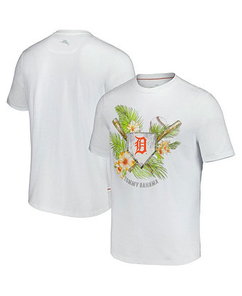 Мужская белая футболка Detroit Tigers Island League League Tommy Bahama