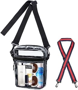 Сумка кросс-боди DUORT Clear Bag Stadium Approved, TPU Clear Purses Inside Pocket Duort