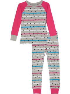 Пижамный комплект с регланами из органического хлопка Confetti Hearts (для малышей/маленьких детей/больших детей) Hatley