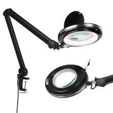 Brightech Lightview Pro 2,25-кратное увеличение, 5 диоптрий, светодиодная рабочая лампа с опциями цветовой температуры, черный Brightech