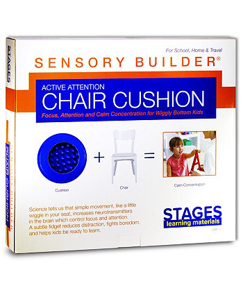 Балансировочная подушка Sensory Builder для йоги, аутизма, СДВГ, трудотерапии Stages Learning Materials
