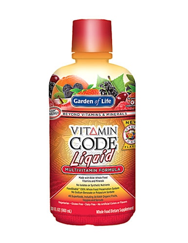 Витаминный код, жидкая мультивитаминная формула, фруктовый пунш, 30 жидких унций Garden of Life