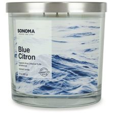 Sonoma Goods For Life® Blue Citron, банка для свечей с 3 фитилями, 14 унций SONOMA