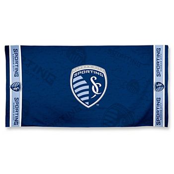 Яркое пляжное полотенце Sporting Kansas City, велюровое, 76 см x 152 см Wincraft