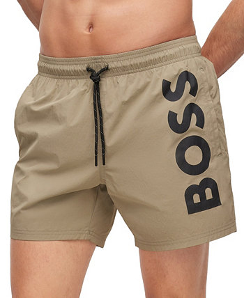 Мужские быстросохнущие шорты для плавания с большим контрастным логотипом BOSS BOSS