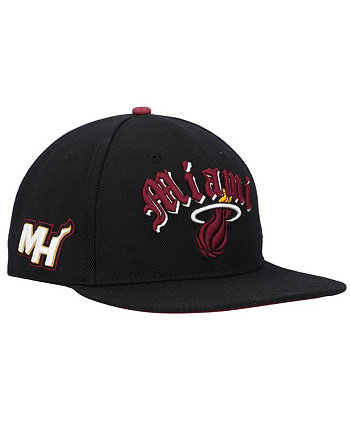 Мужская черная кепка Miami Heat Old English Snapback Pro Standard