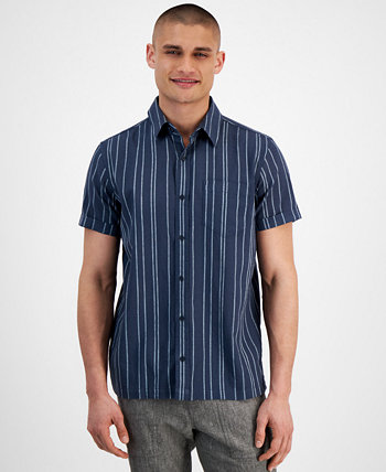 Men's Horacio Regular-Fit Striped Shirt, Created for Macy's Sun & Stone