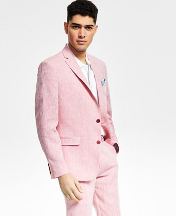 Мужской приталенный фактурный льняной костюм с раздельной курткой, созданный для Macy's Bar III