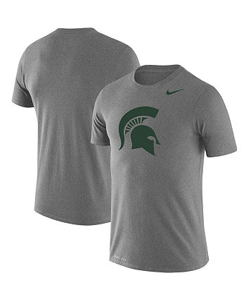 Мужская темно-серая футболка с логотипом Michigan State Spartans Big and Tall Legend Primary Logo Performance Nike
